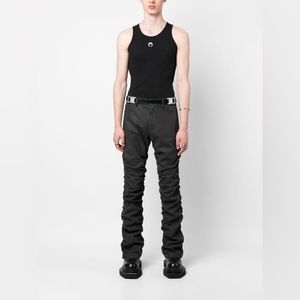 NWT: MISBHV
ruched-detail tapered trousers